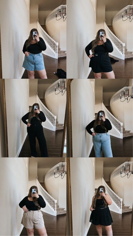 34 in all shorts + denim 
reg length in black denim & short in light!
xl in romper!

abercrombie // midsize outfits // spring fashion // abercrombie try on // midsize denim try on

#LTKfindsunder100 #LTKmidsize #LTKstyletip