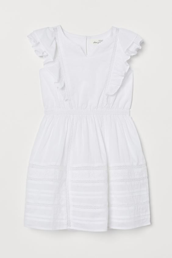 Lace-trimmed Cotton Dress | H&M (US + CA)