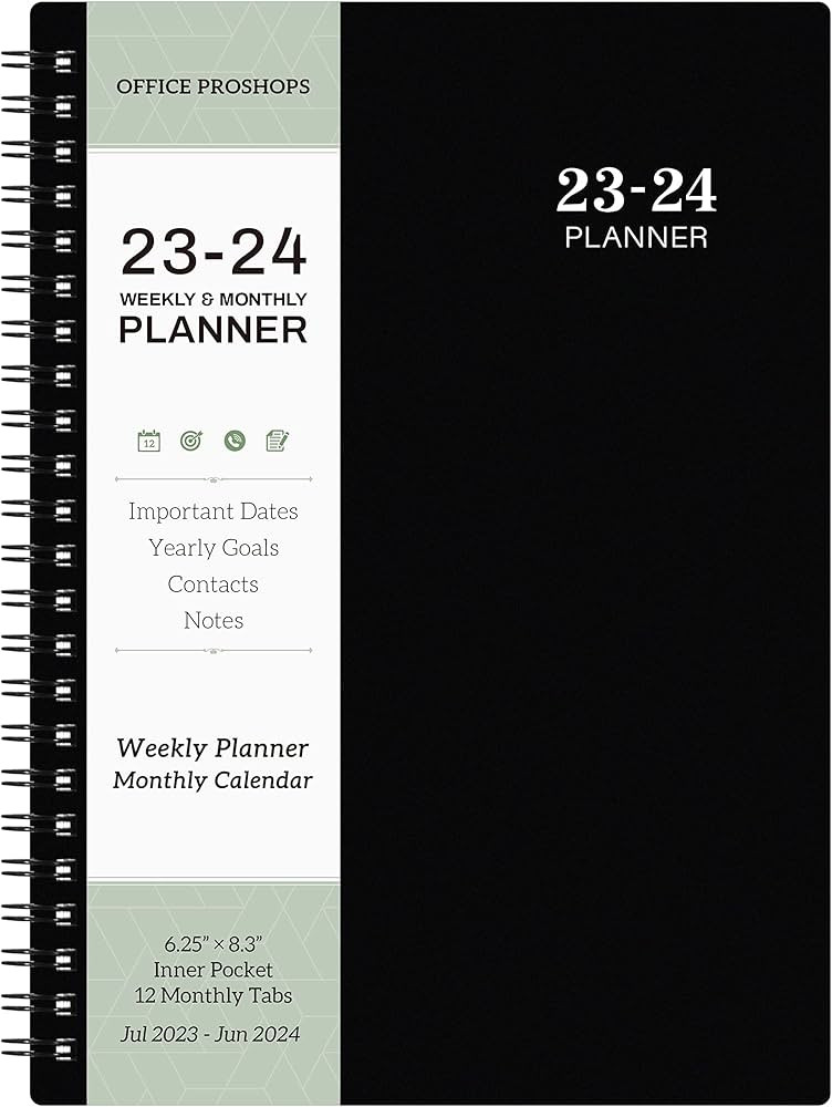 2023-2024 Academic Planner - Weekly and Monthly Planner 2023-2024, 6.3” × 8.4”, Planner 2023... | Amazon (US)