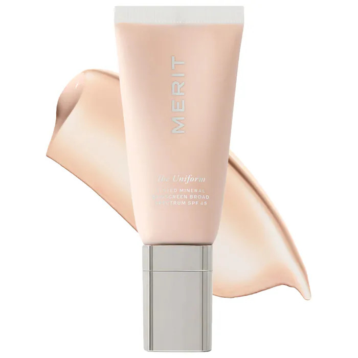 MERIT The Uniform\u2122 Tinted Mineral Sunscreen Broad Spectrum SPF 45 | Sephora (US)