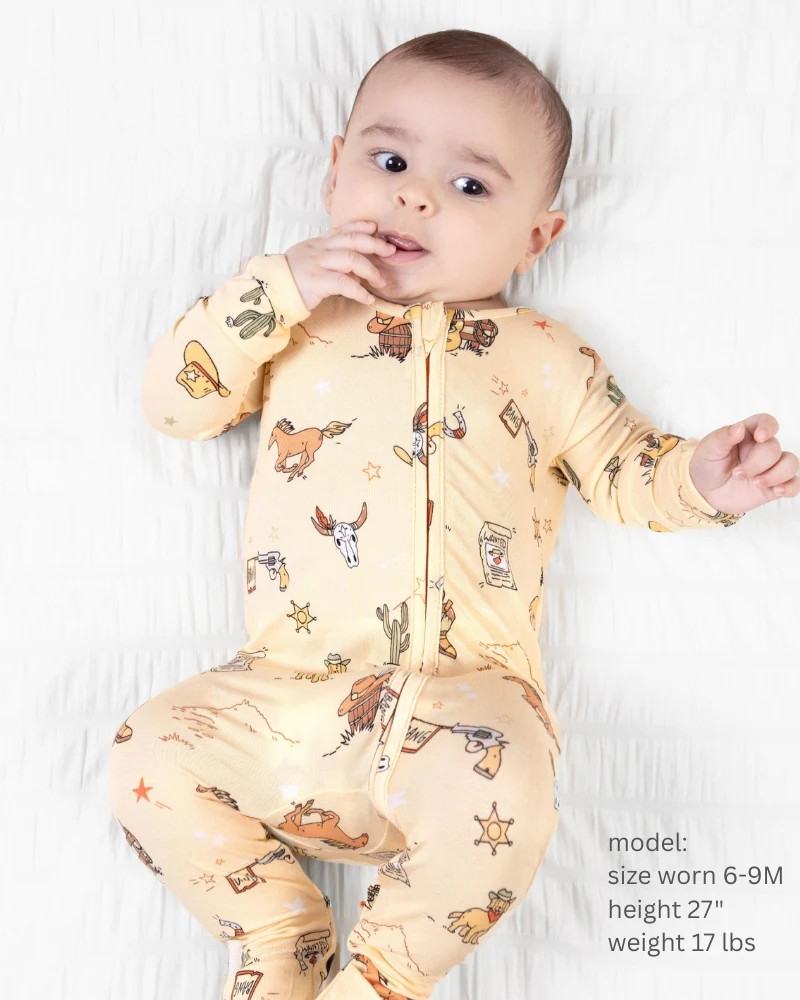 Cowboy Bamboo Convertible Footie | Bellabu Bear