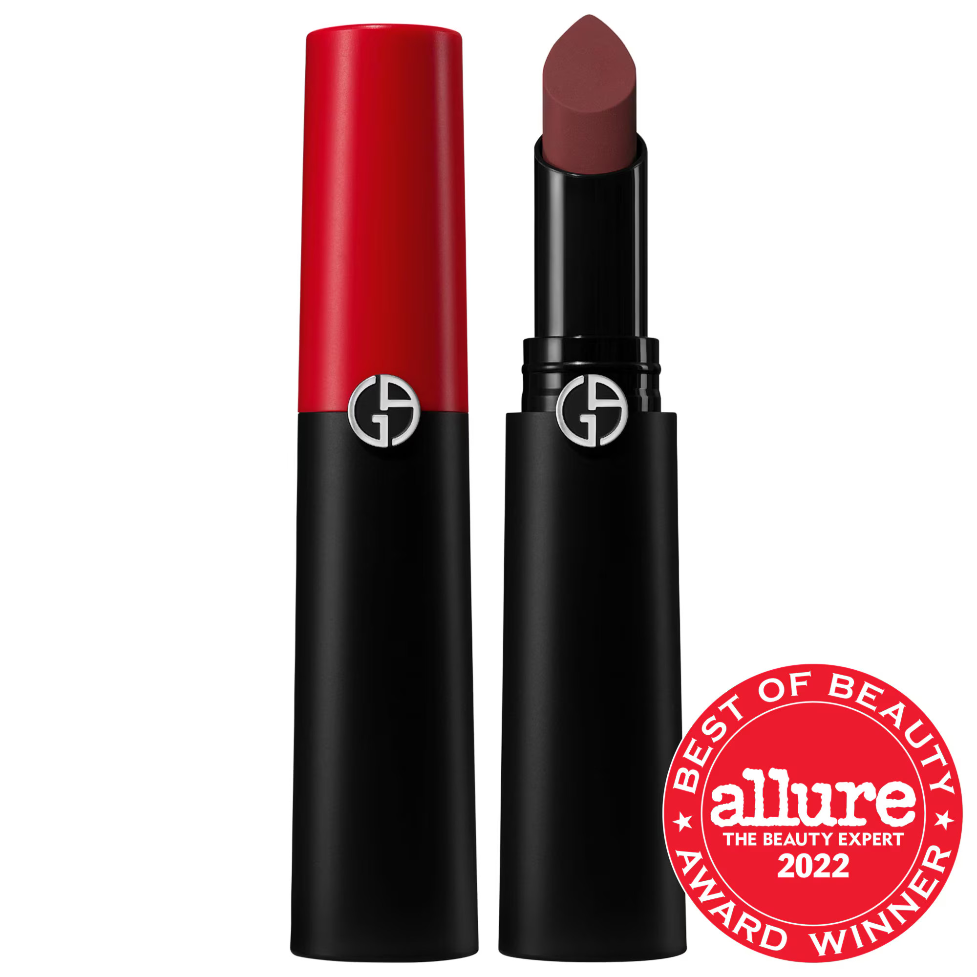 Armani Beauty Lip Power Long Lasting Lipstick 207 Dark Mauve 0.10 oz / 3 g | Sephora (US)