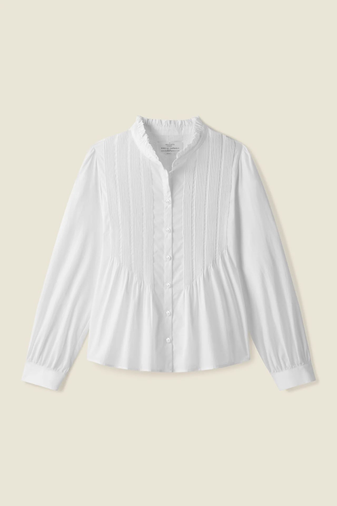 Hadleigh Blouse Classic White | TROVATA