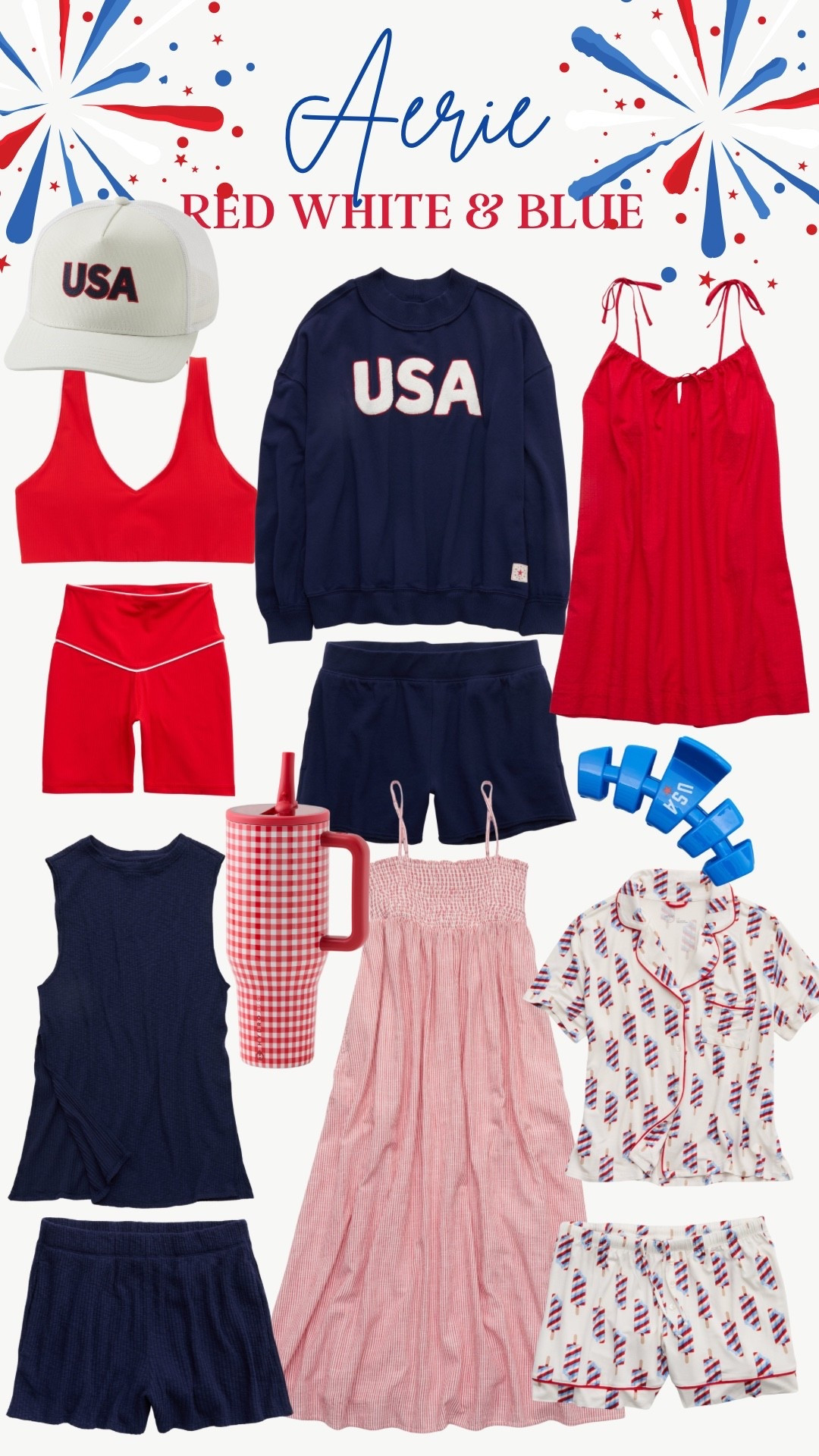 AERIE red white and blue!