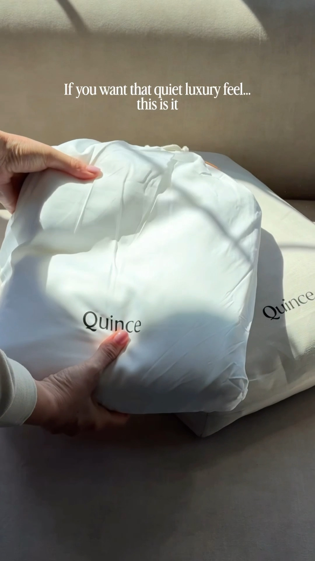 If you want that quiet luxury bedroom feel this is the bedding you want. 

#quince #bedding #bedroom 

#LTKgrwm #LTKdayinmylife #LTKHome