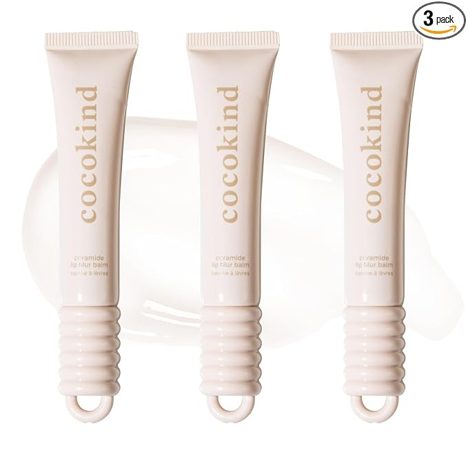 Cocokind Ceramide Lip Blur Balm, Be Real - Clear Hydrating Lip Balm with Ceramides & Peptides, Ma... | Amazon (US)