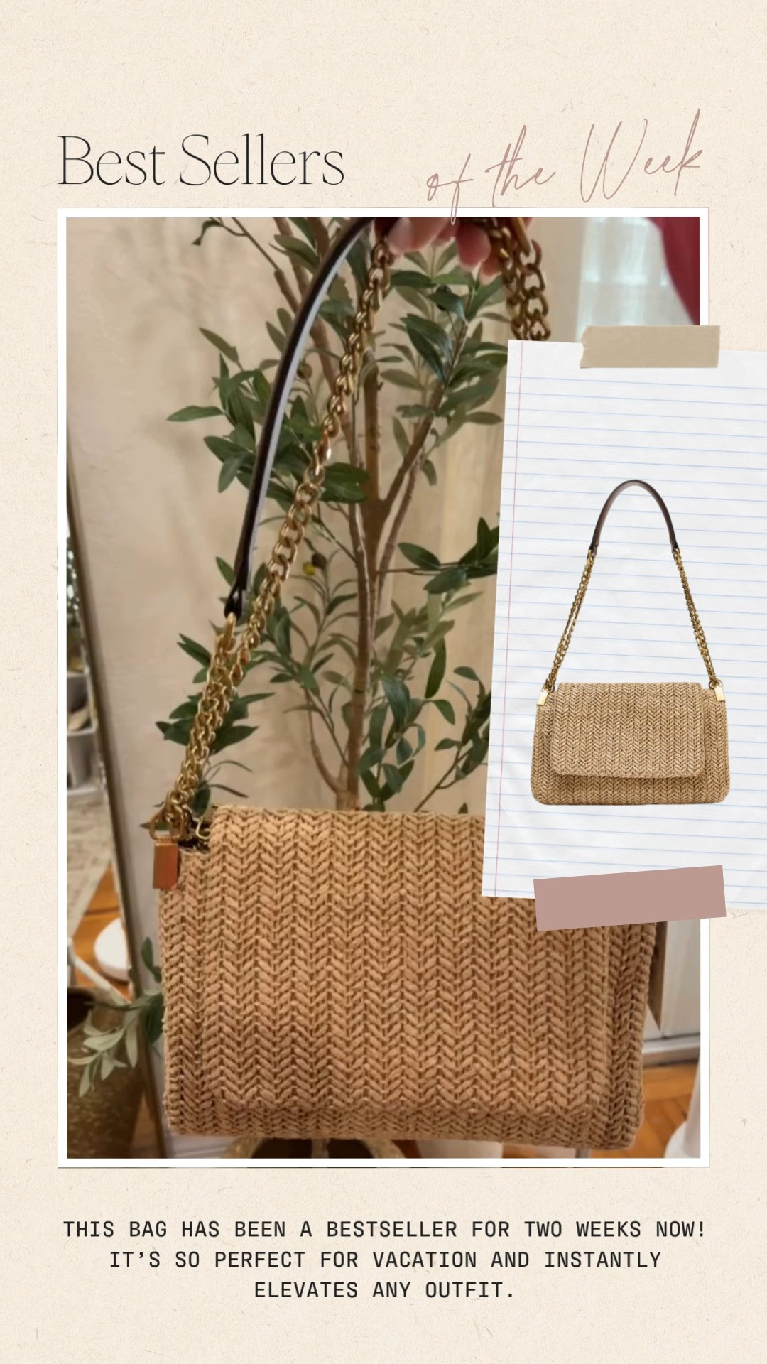 this bag has been a bestseller for two weeks now! It’s So perfect for vacation and instantly elevates any outfit. 

 #LTKootd #LTKSeasonal