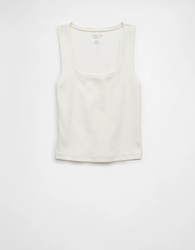 AE Main Squeeze Square Neck Tank Top | American Eagle Outfitters (US & CA)