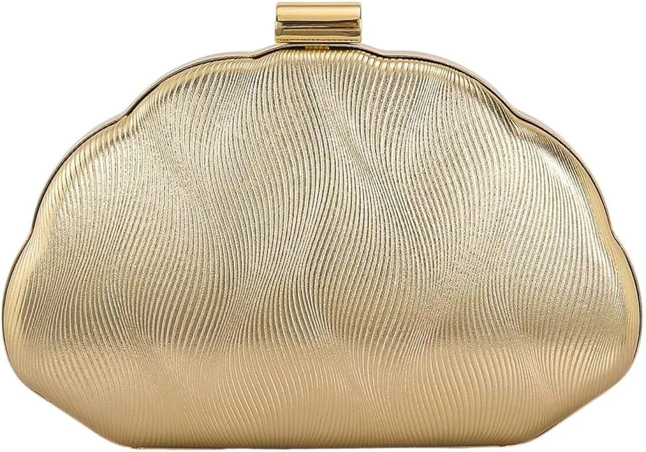 QWINEE Women's Shell Shaped Clutch Purse Seashell Purse Evening Bag | Amazon (US)