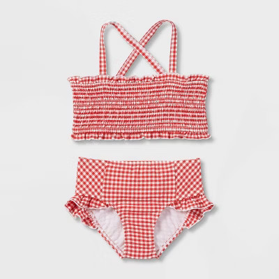 Toddler Girls' Gingham Bikini Set - Cat & Jack™ | Target