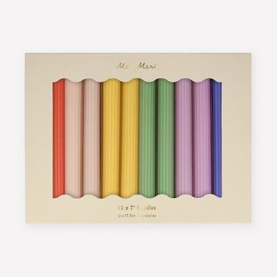 Meri Meri Rainbow Table Candles (Pack of 12) | Target