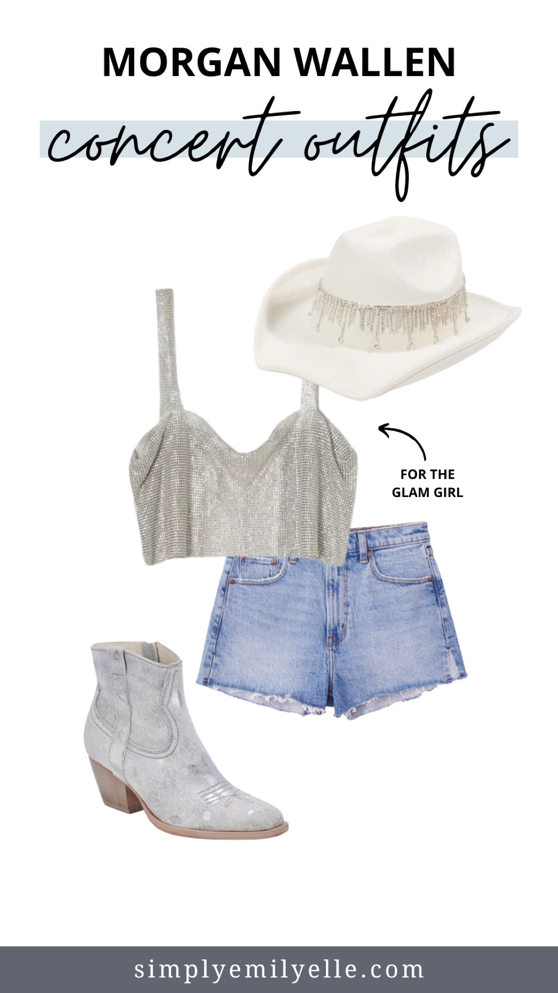 Morgan wallen concert outfit, country concert outfit, country concert outfit idea, country concert outfit inspo, sparkly cowgirl hat, silver cowgirl boots, sparkly crop top

#LTKFind #LTKSeasonal #LTKSale