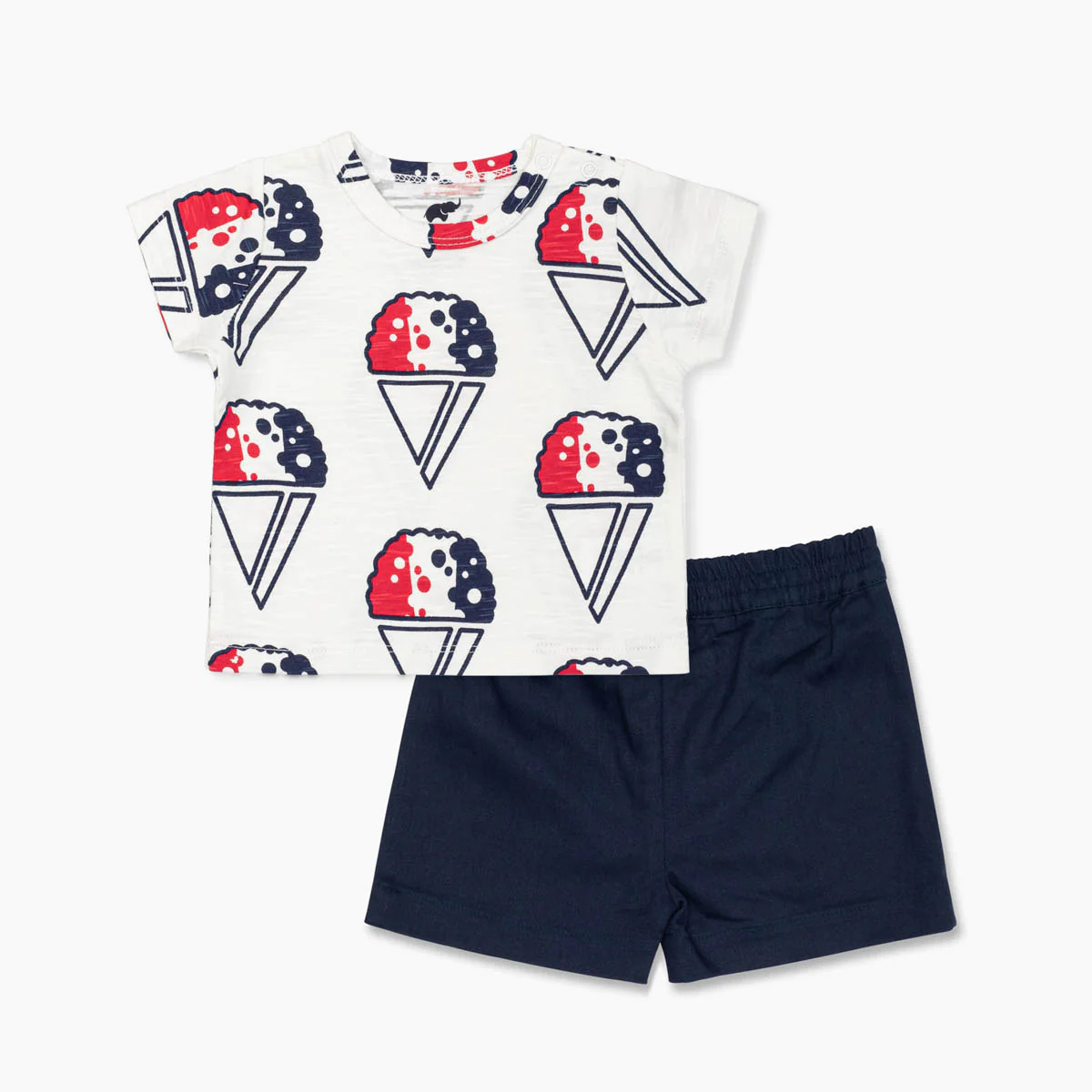 Printed Tee Twill Short Bundle | Monica + Andy