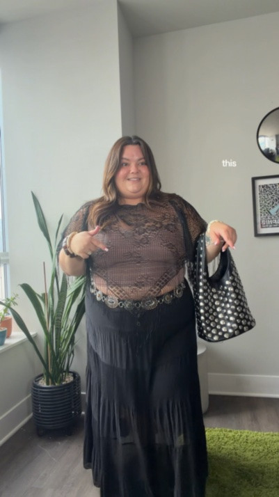 Plus size summer boho outfit 
- black poncho: thrifted 
- black maxi skirt: Amazon 3X 
- Studded purse: Stradivarius
- wide fit mules 
- sweatpants: H&M size 3X

#LTKootd #LTKMidsize #LTKPlusSize