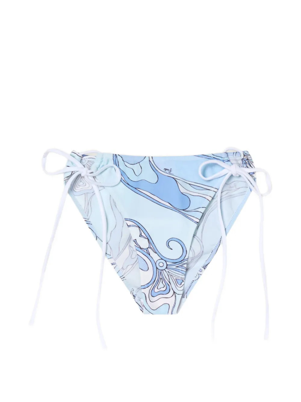 PUCCI Orchidee-print adjustable bikini bottoms - Blue | Farfetch Global