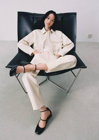 Patent leather effect buckle shoe -  Women | Mango USA | MANGO (US)