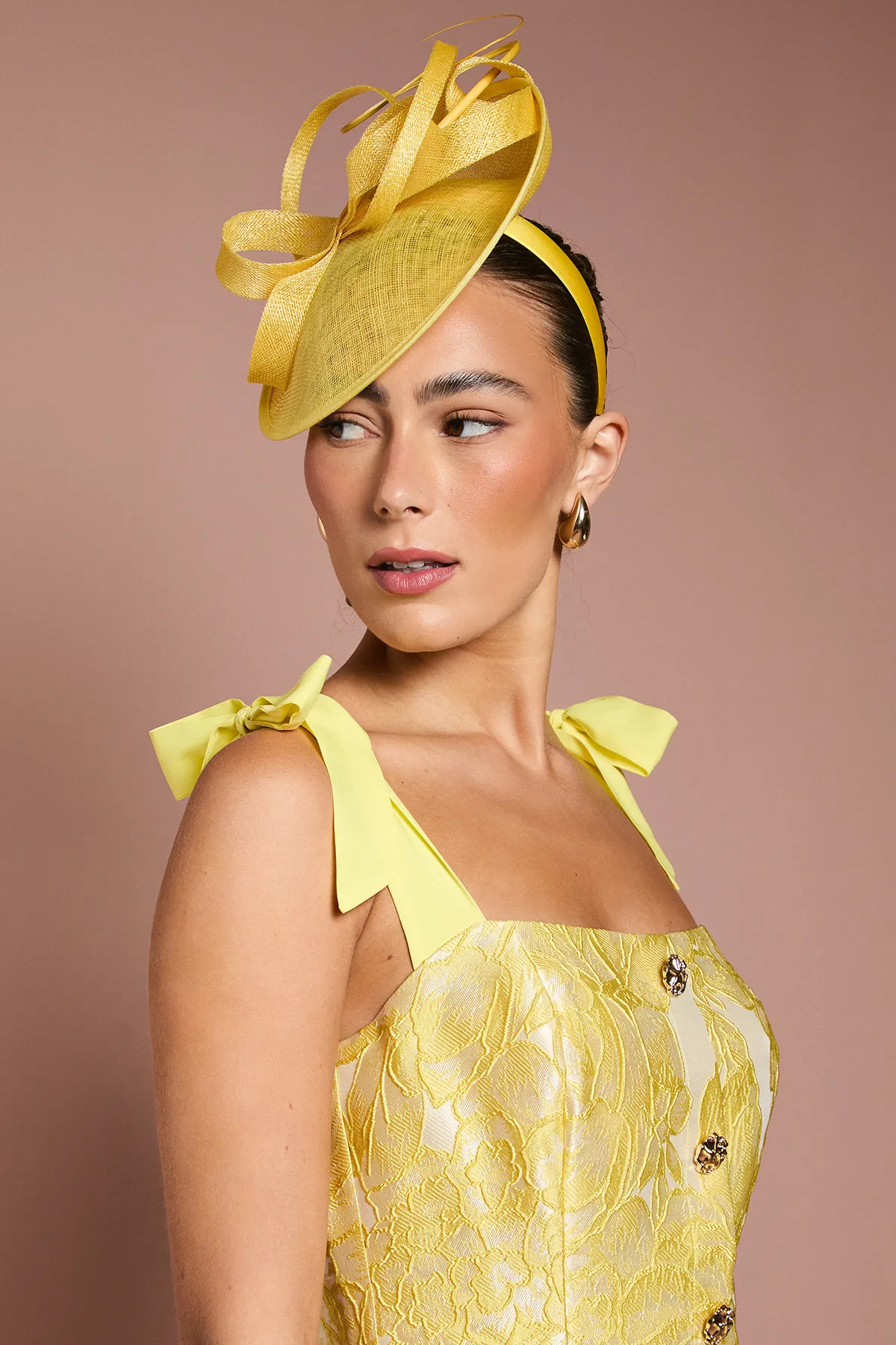 Lemon Coast Side Facing Structured Fascinator | Debenhams | Debenhams UK