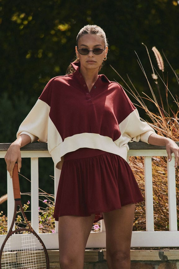 Year Round Terry Snap Front Sweatshirt | Fabletics
