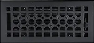 Empire Register Co, Vent Cover - 4x10 inch, Honeycomb Design, Textured Black Finish, Heavy Duty F... | Amazon (US)