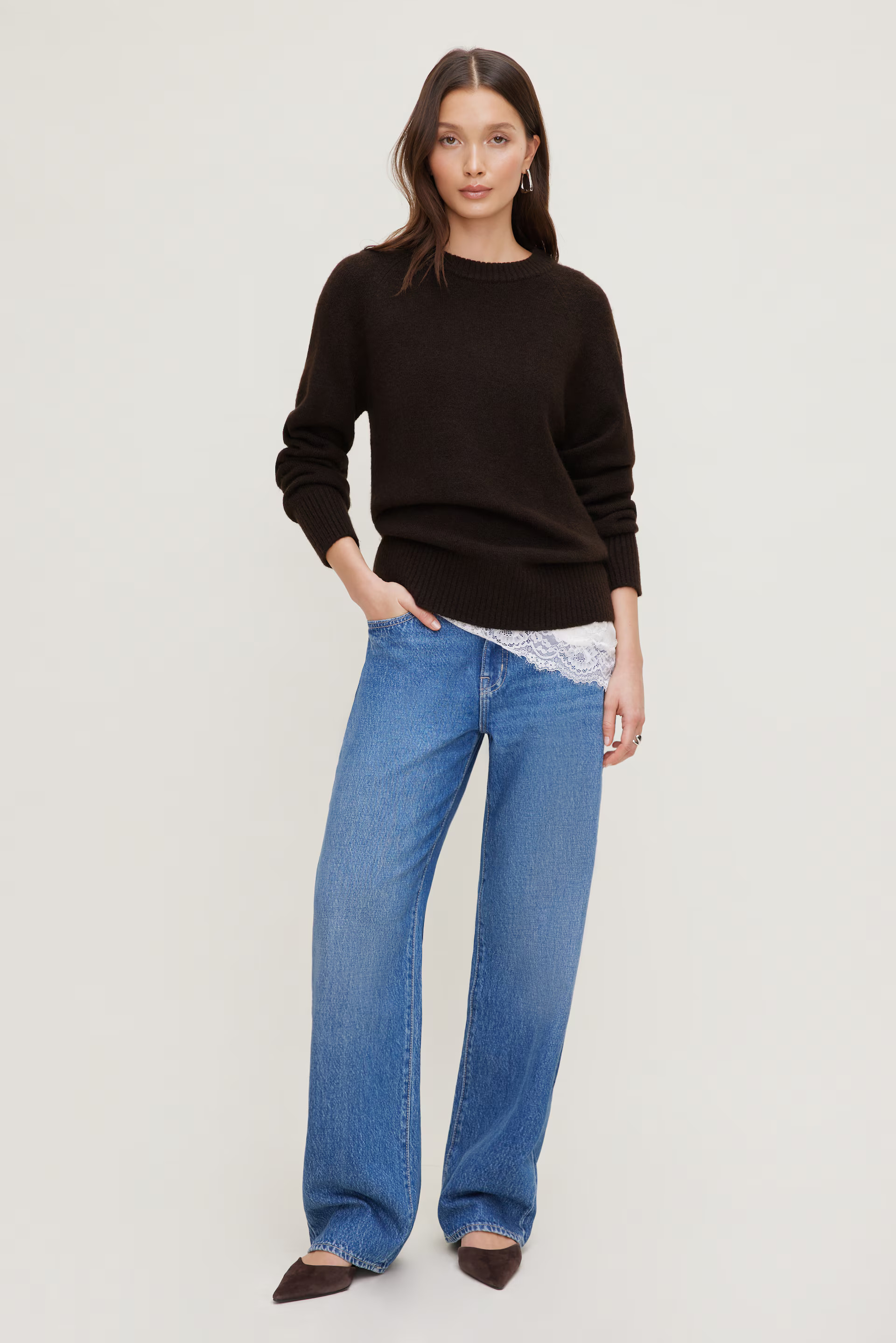 Mika Mid Rise Relaxed Straight Leg Jeans | Dynamite Clothing