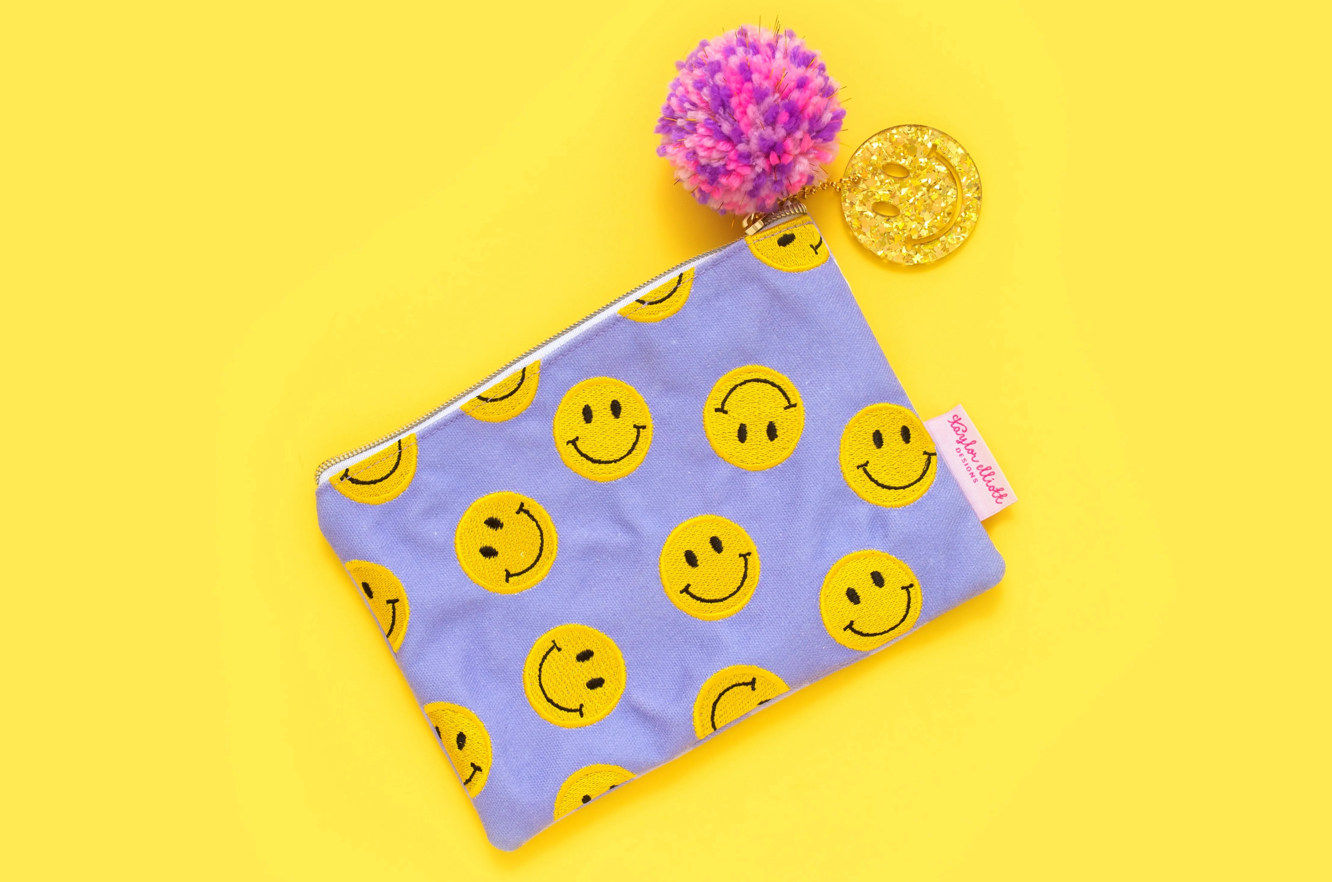 Smiley Pouch Medium | Taylor Elliott Designs