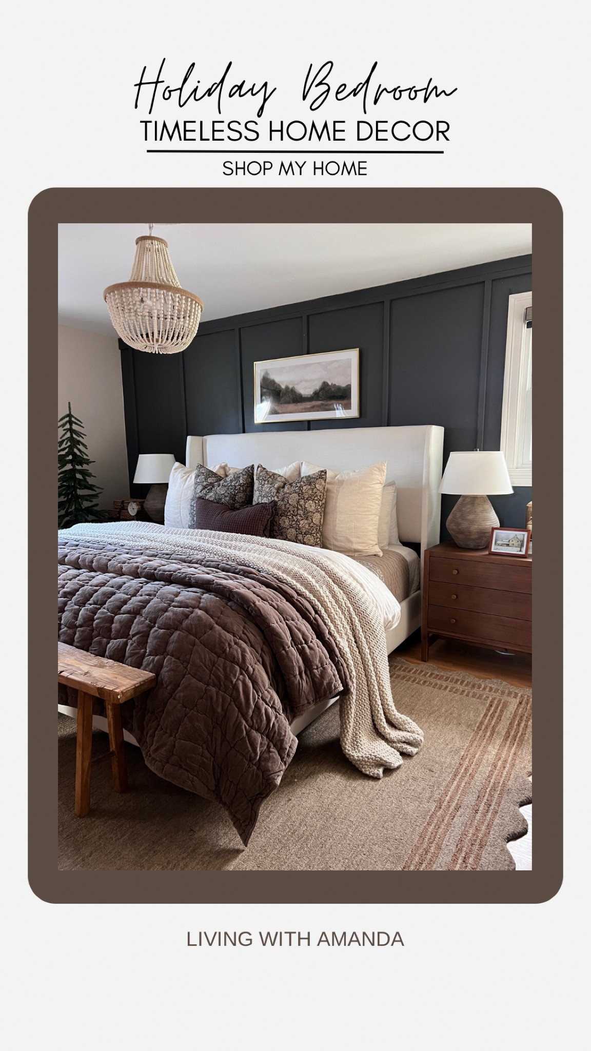 Create a timeless bedroom this season with textiles from @Wayfair and their new line RE/FINE. The foundation to any cozy bedroom is the perfect linen. I just love the neutral color of our bed and how it transitions through the seasons. @wayfair #wayfair #wayfairpartner #onlyatwayfair

#LTKSeasonal #LTKHome #LTKHoliday