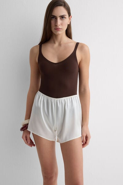 Intimissimi Ultralight Cotton Tank Bodysuit Woman Brown Size L | Intimissimi (US)