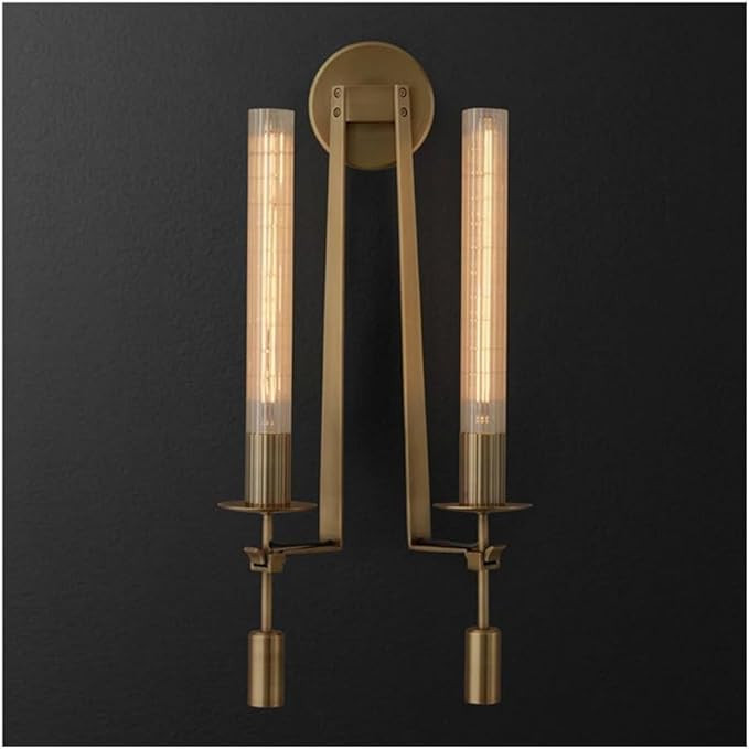 Farmhouse Black Modern Bathroom Vanity Lighting Fixtures - Long Linear Bar 2 Light - Vintage Indu... | Amazon (US)