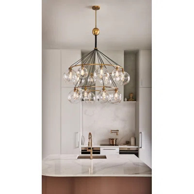 Skye Eighteen-Light Two-Tier Globe Chandelier by Lisa McDennon | Wayfair North America
