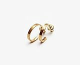 Hammered Small Gold Hoop Earrings 14k | Amazon (US)