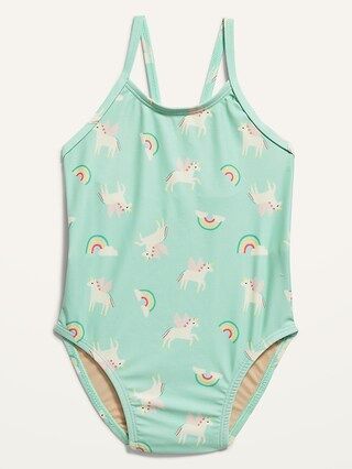 One-Piece Bow-Tie Swimsuit for Toddler Girls | Old Navy (US)
