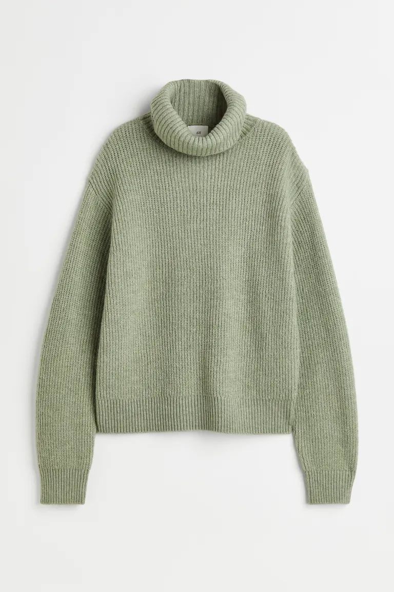 Rib-knit Turtleneck Sweater | H&M (US + CA)