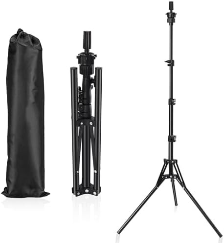 Mannequin Head Stand, Adjustable Wig Stand, Reinforced Metal Mannequin Head Stand for Cosmetology... | Amazon (US)