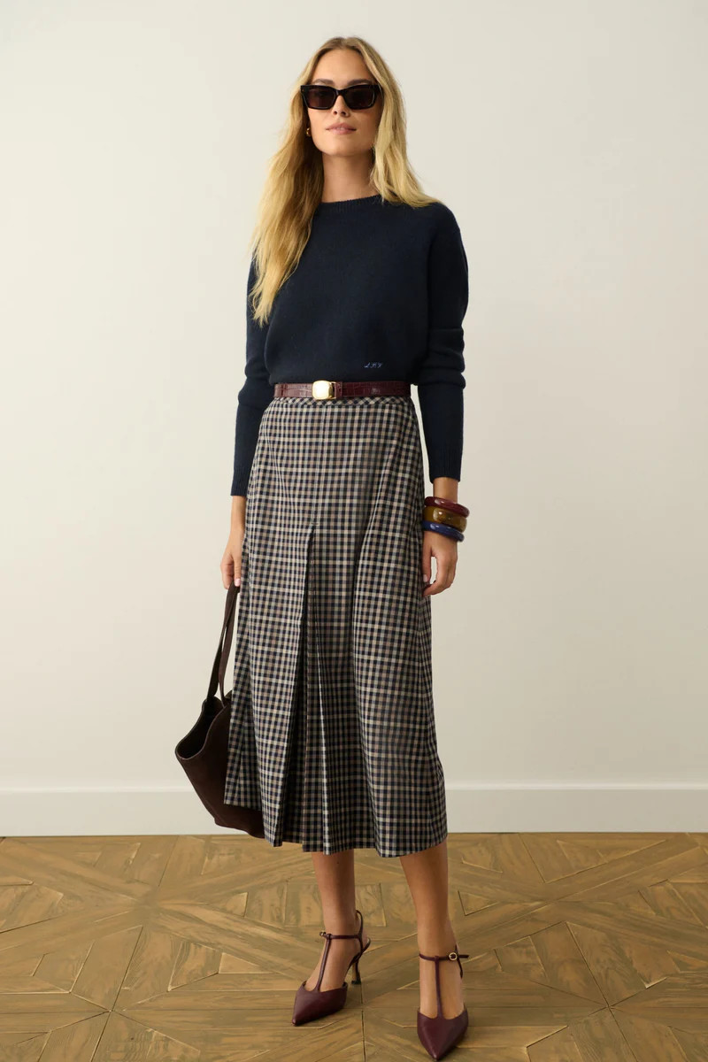English Check Phoebe Riding Skirt | Tuckernuck (US)