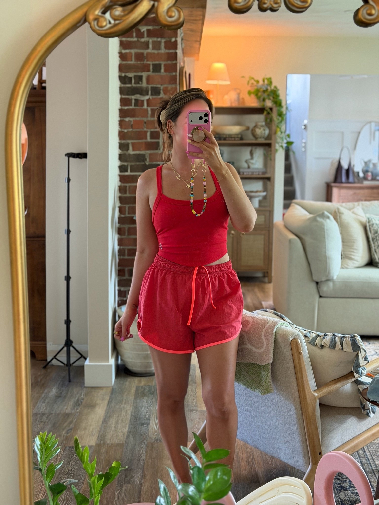 Today’s mom outfit for chasing littles around the back — one of my fave sets from FP movement! The color is so so good 

Summer active, free people, FP movement, bright red, ribbed tank, bra tank, built in shorts

#LTKmomlife #LTKdayinmylife #LTKSeasonal
