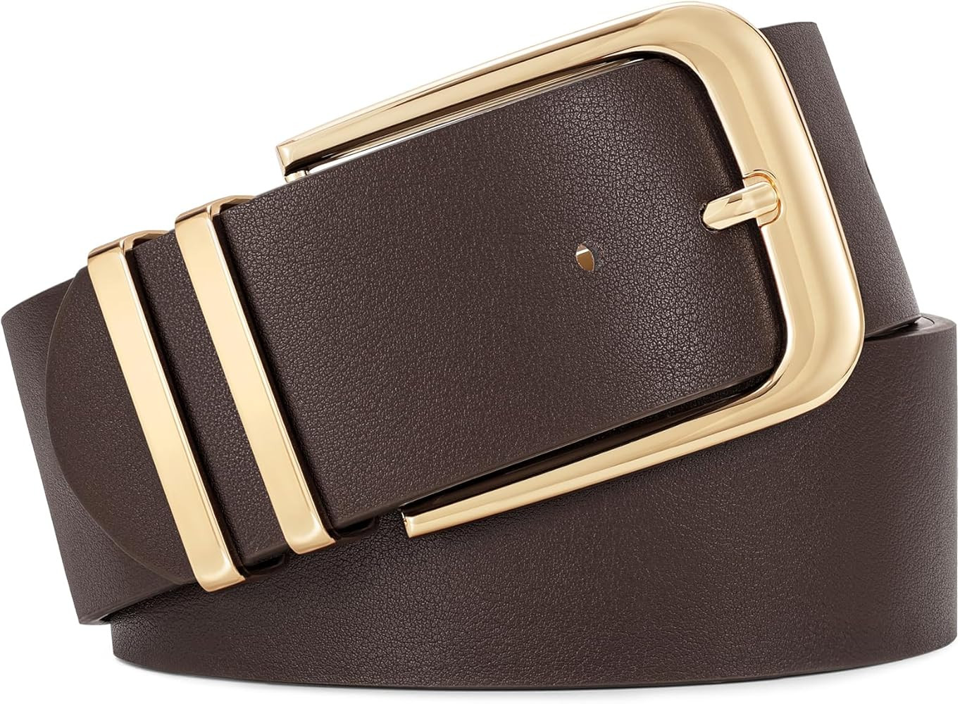 WERFORU Women Wide Leather Belt Women Fashion Wide Belt for Dresses Jeans Ladies Fashion Thick Wa... | Amazon (US)