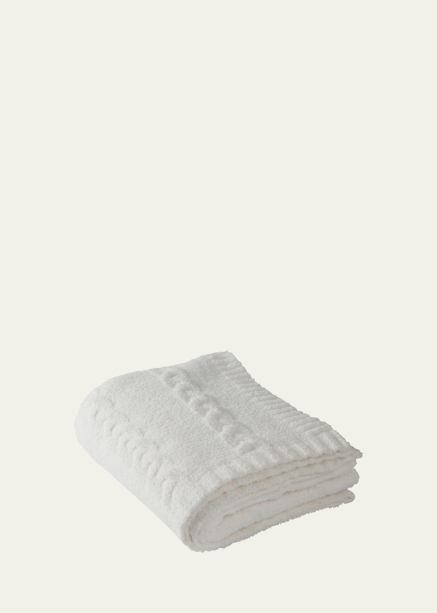 Barefoot Dreams CozyChic Heathered Cable Blanket | Bergdorf Goodman