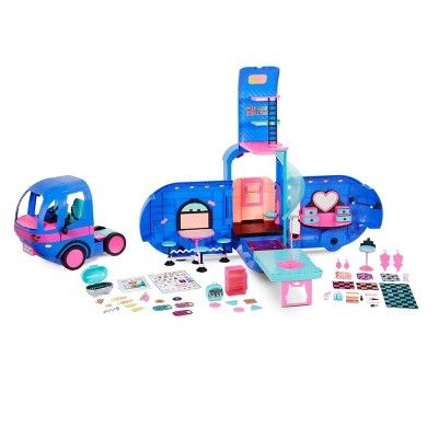 L.O.L. Surprise! O.M.G. 4-in-1 Glamper Fashion Camper with 55+ Surprises - Electric Blue | Target