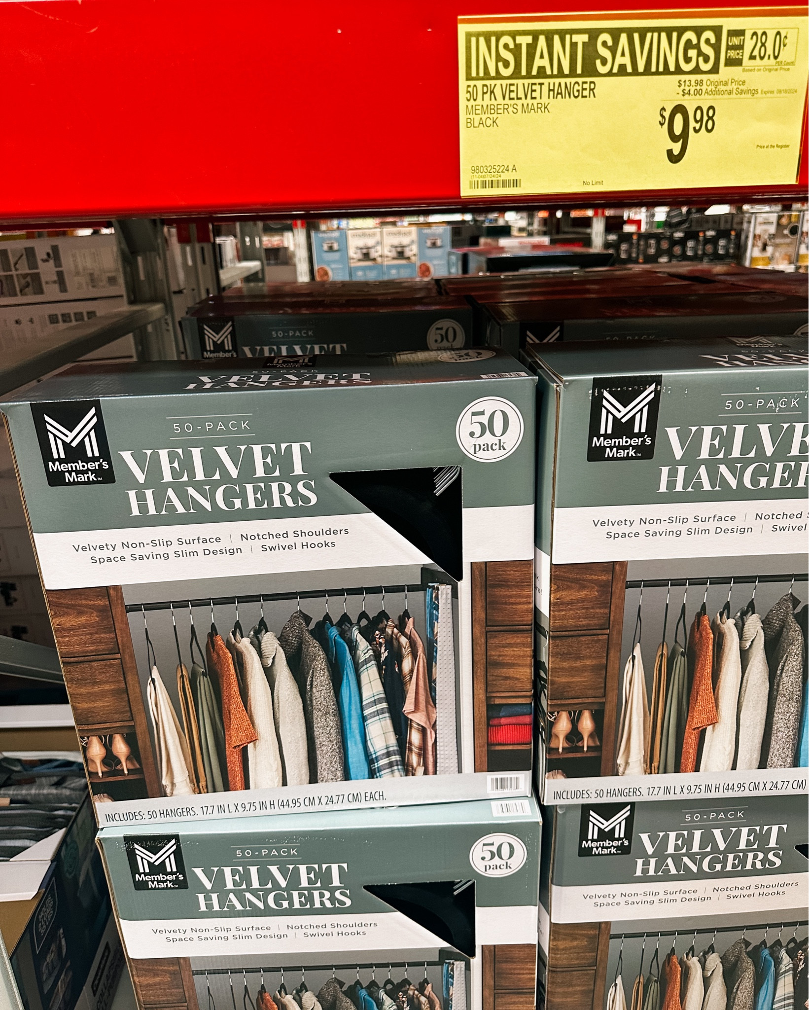 My holy grail for closet organization!!! The best deal you will find on these. 50 pack for just under 10! They save you space in your closet and keep your clothing from sliding off! 🤩🩷🛍️

#LTKHome #LTKFamily #LTKSaleAlert