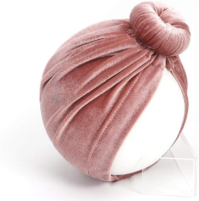 Awyjcas Newborn Baby Toddler Cotton Hat Babys Turban Kids Knotted Hat Cap Set | Amazon (US)