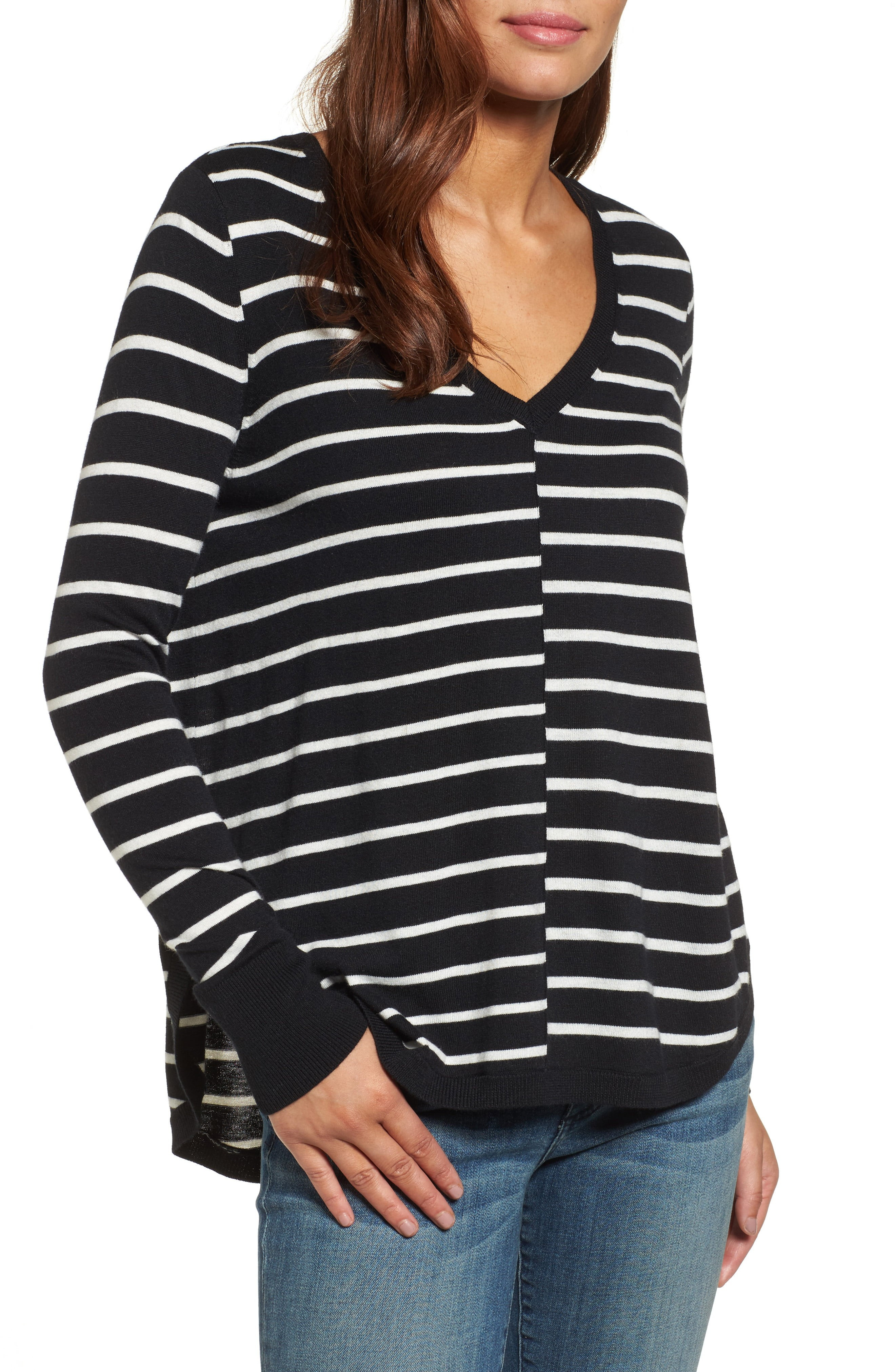 High-Low V-neck Sweater | Nordstrom