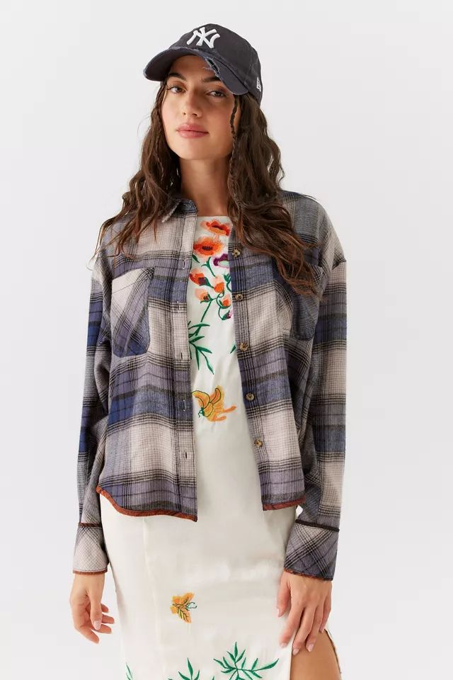 BDG Karl Slouchy Flannel Button-Down Shirt | Urban Outfitters (US and RoW)