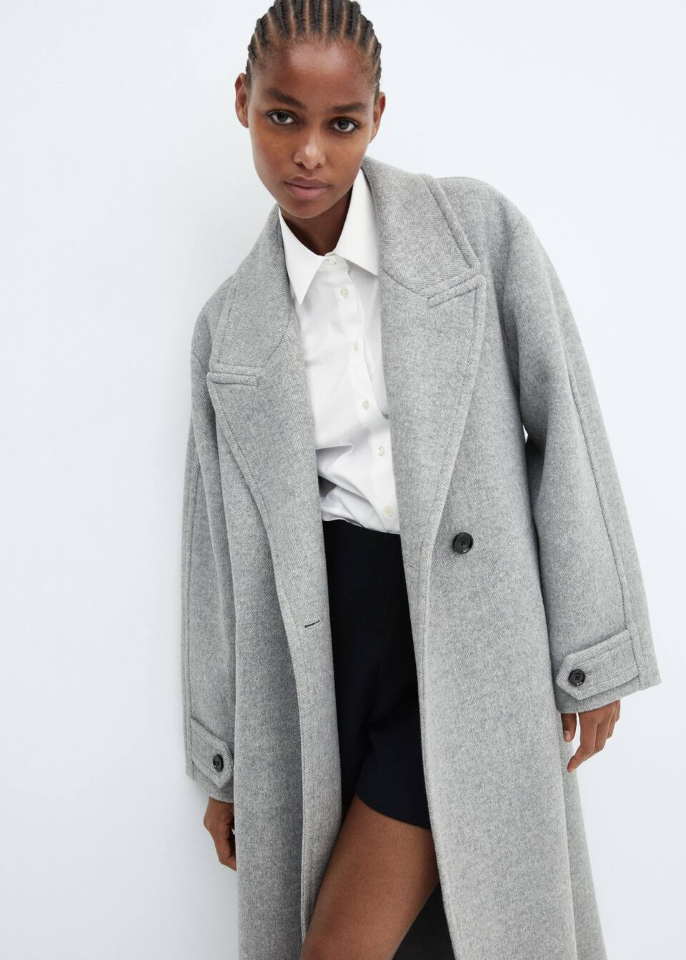 Oversize wool coat -  Women | Mango United Kingdom | MANGO (UK)