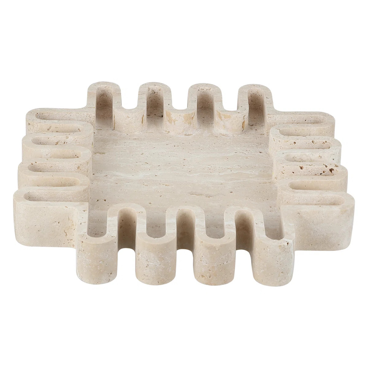 Mia Travertine Lrage Tray | Wayfair North America