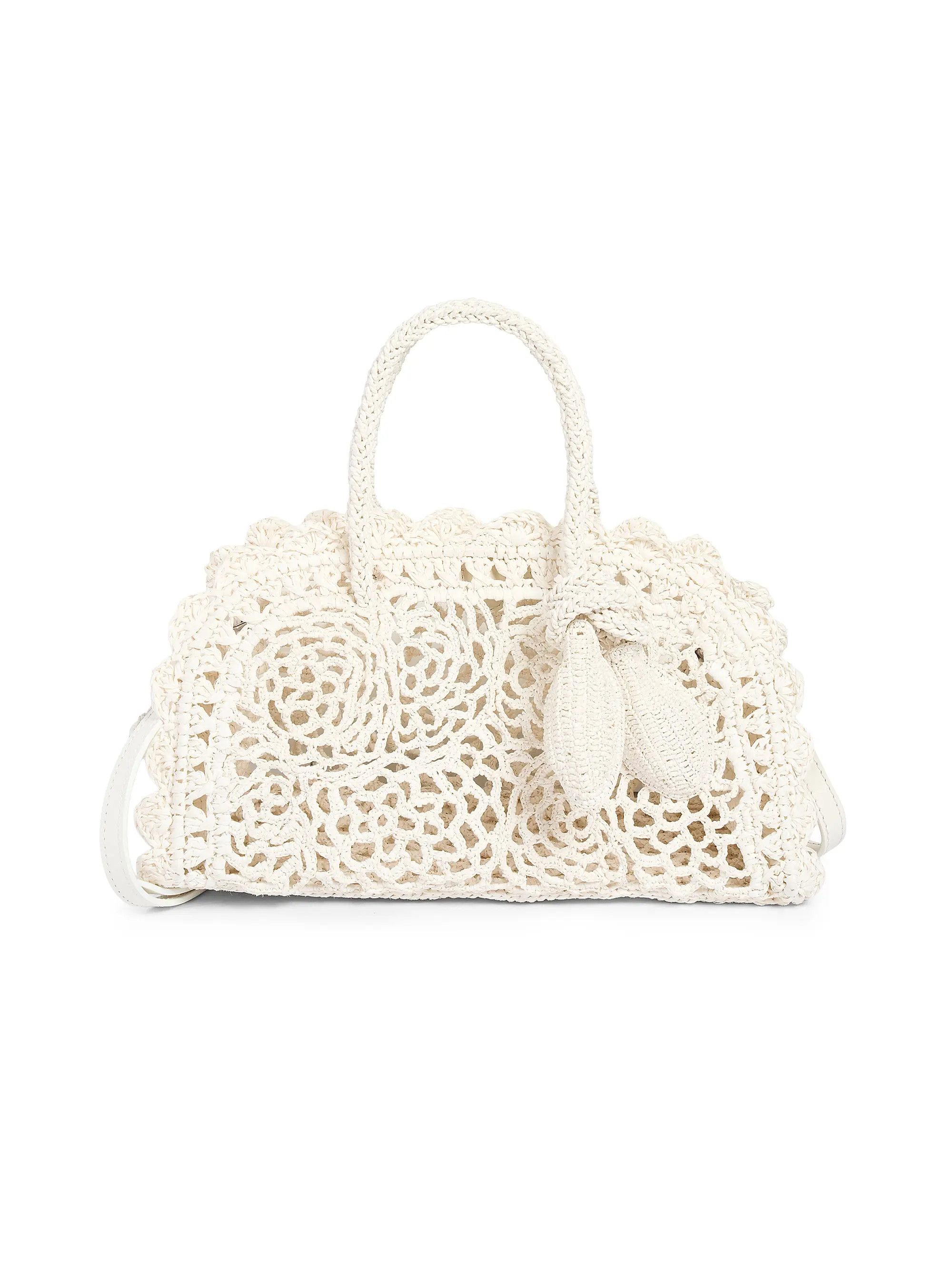 Le Petit Turismo Floral Crochet Top Handle Bag | Saks Fifth Avenue