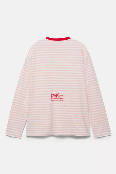 Long-sleeve stripped tshirt | PULL and BEAR UK