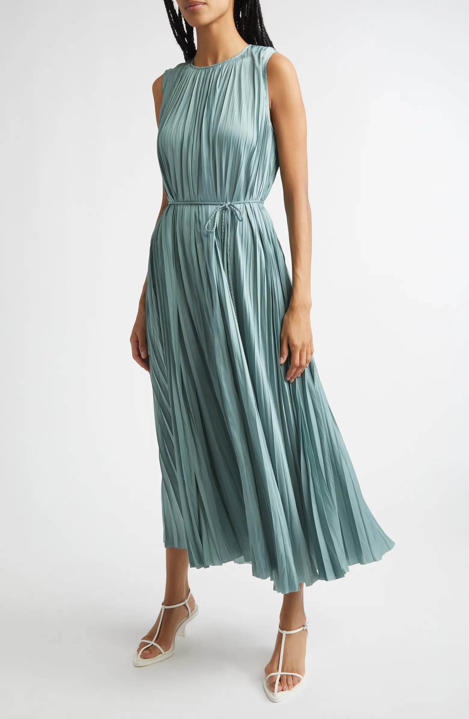 Ulla Johnson Fianna Plissé Sleeveless Midi Dress | Nordstrom | Nordstrom