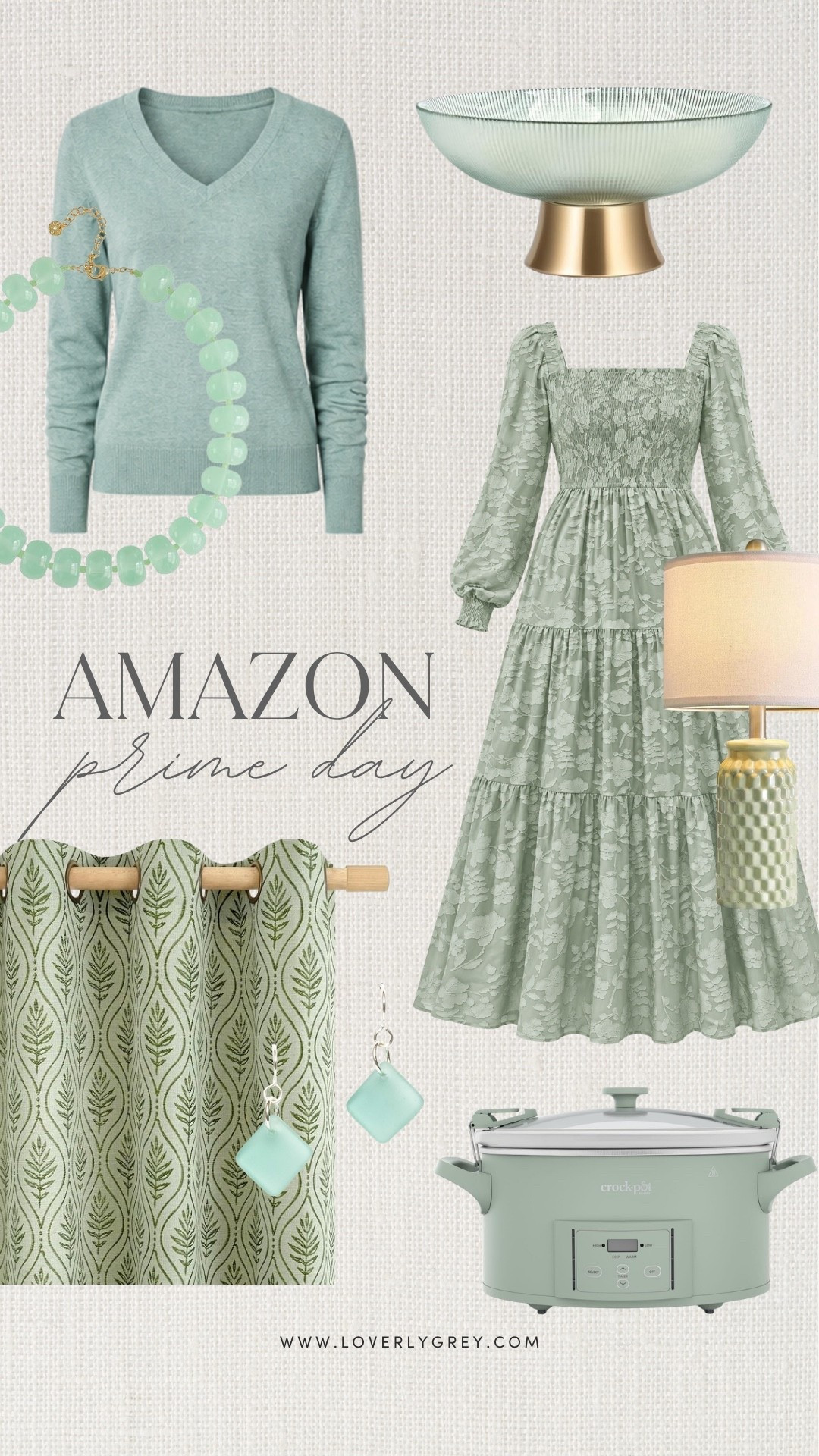 Amazon Prime Day finds in the prettiest sage green 💚 From fall sweaters and dresses to curtains, kitchen finds, and home decor, these are such pretty picks for a soft fall refresh.