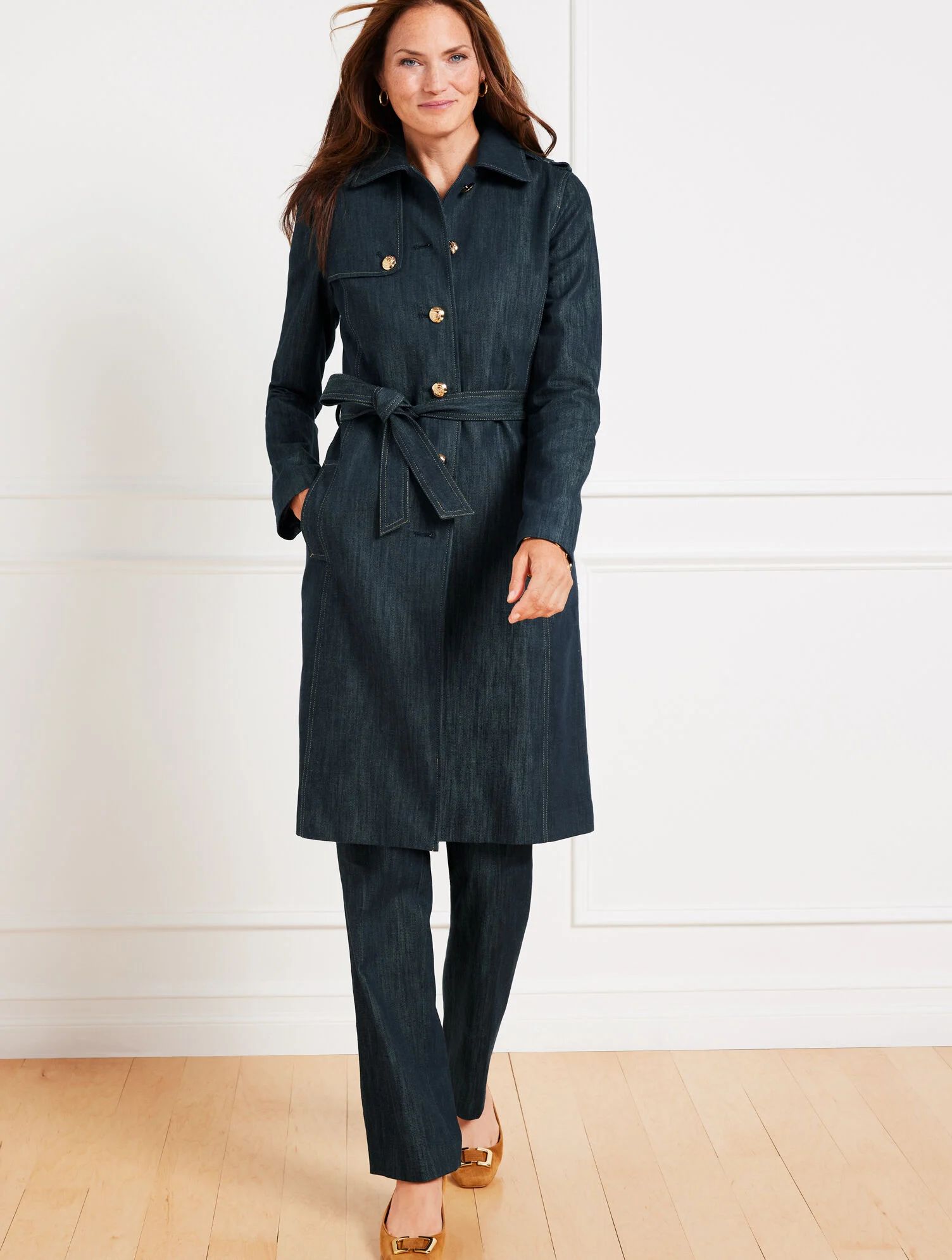 Refined Denim Trench | Talbots