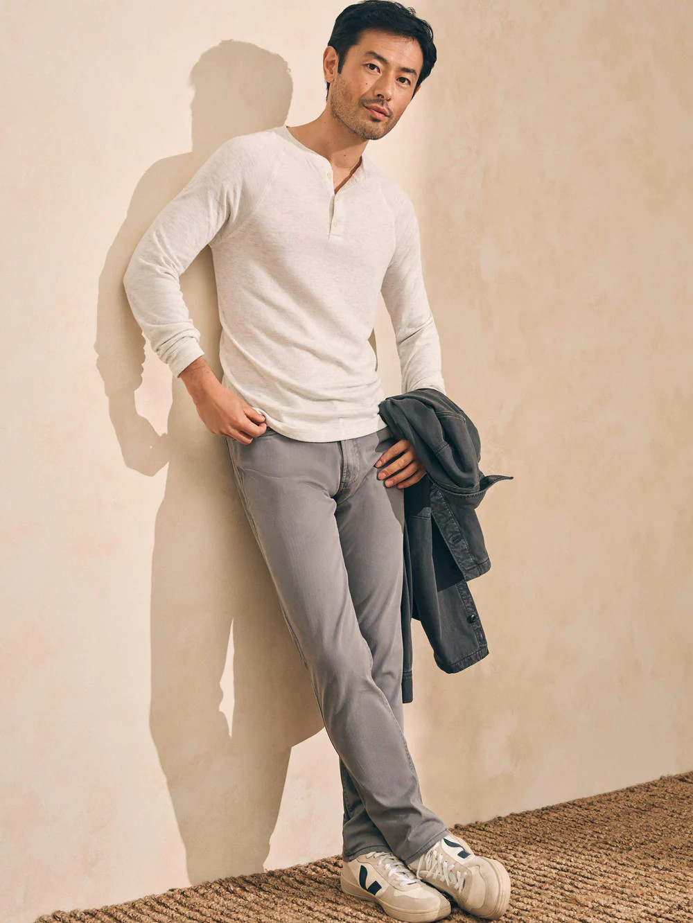 Cloud Cotton Long-Sleeve Henley | Faherty
